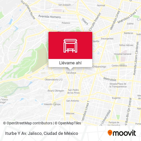 Mapa de Iturbe Y Av. Jalisco