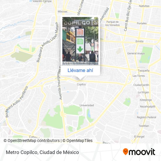Mapa de Metro Copilco