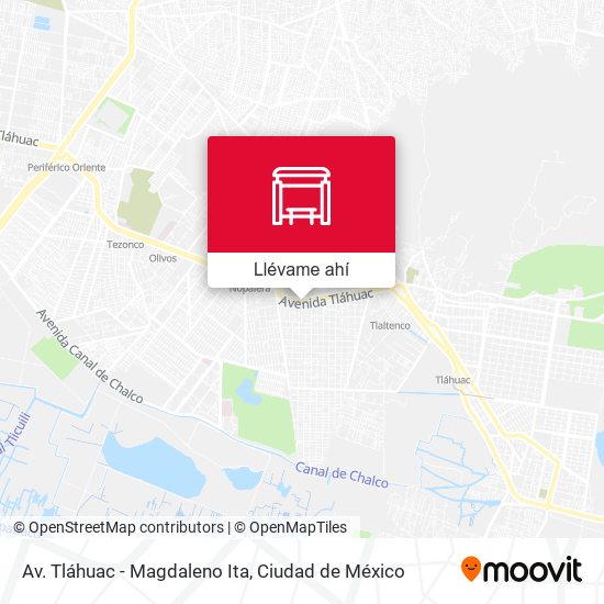 Mapa de Av. Tláhuac - Magdaleno Ita