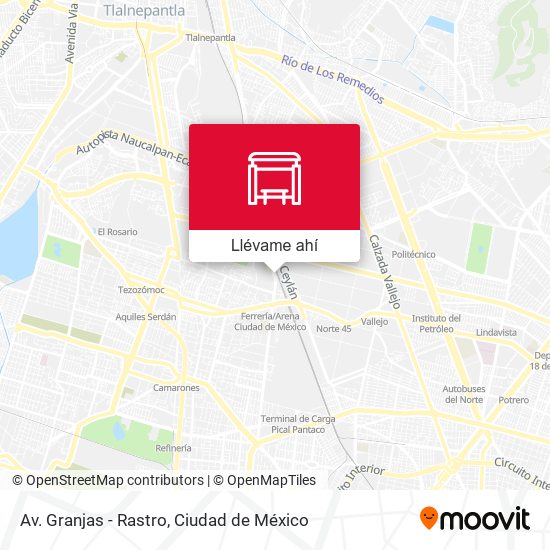 Mapa de Av. Granjas - Rastro