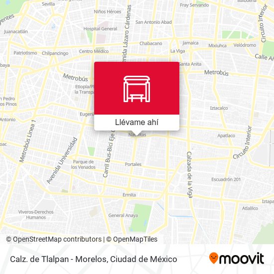 Mapa de Calz. de Tlalpan - Morelos