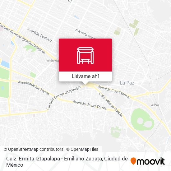 Mapa de Calz. Ermita Iztapalapa - Emiliano Zapata