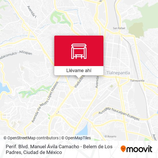 Mapa de Perif. Blvd. Manuel Ávila Camacho - Belem de Los Padres