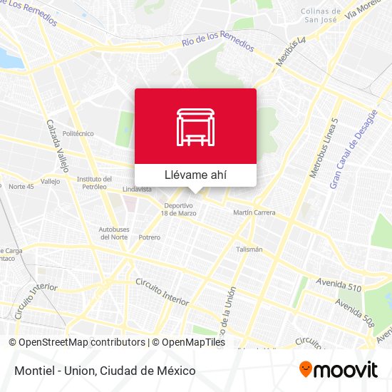 Mapa de Montiel - Union