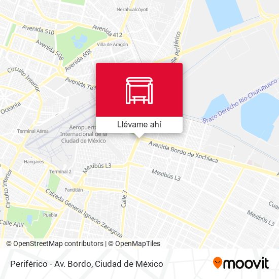 Mapa de Periférico - Av. Bordo