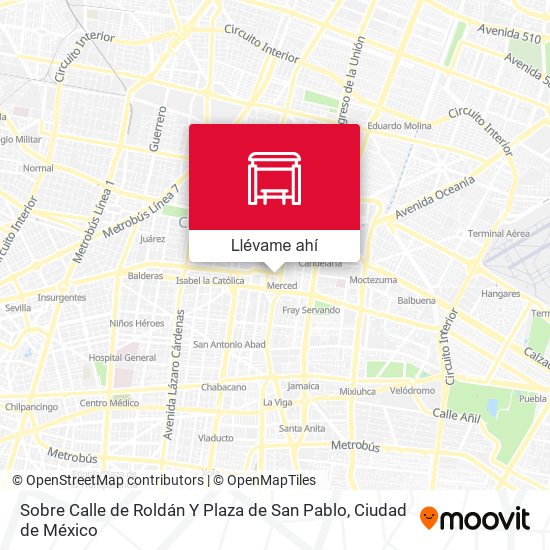 Mapa de Sobre Calle de Roldán Y  Plaza de San Pablo