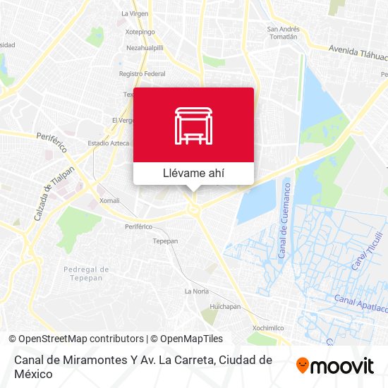 Mapa de Canal de Miramontes Y Av. La Carreta