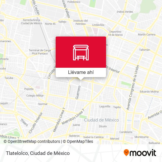 Mapa de Tlatelolco