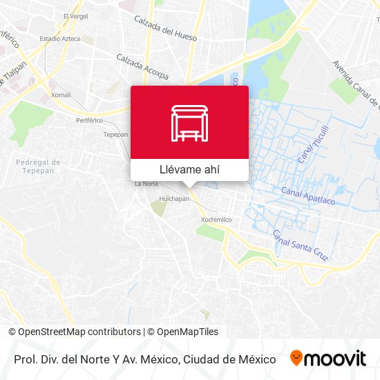 Mapa de Prol. Div. del Norte Y Av. México