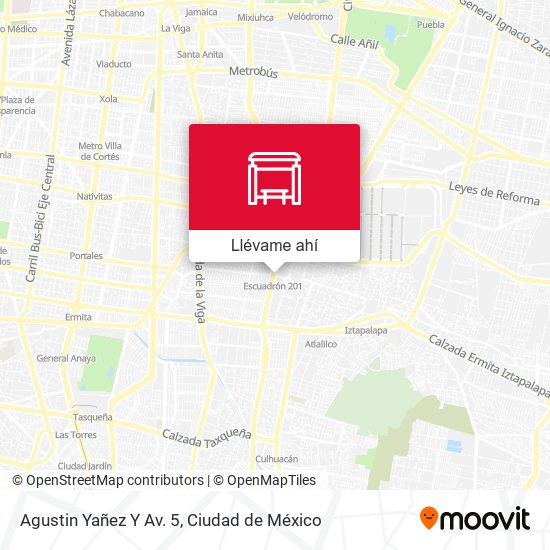 Mapa de Agustin Yañez Y  Av. 5