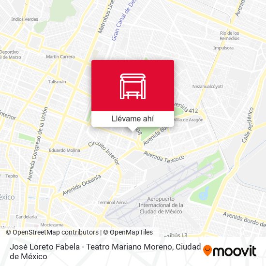 Mapa de José Loreto Fabela - Teatro Mariano Moreno