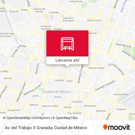 Mapa de Av. del Trabajo X Granada