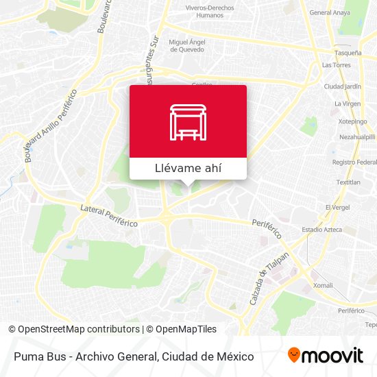 Mapa de Puma Bus - Archivo General