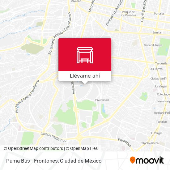 Mapa de Puma Bus - Frontones