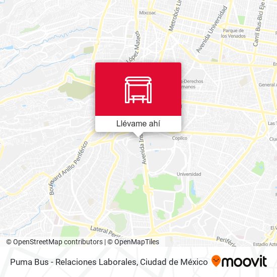 Mapa de Puma Bus - Relaciones Laborales