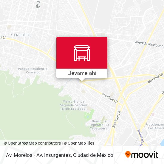 Mapa de Av. Morelos - Av. Insurgentes