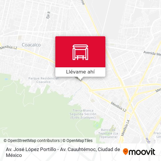 Mapa de Av. José López Portillo - Av. Cauuhtémoc