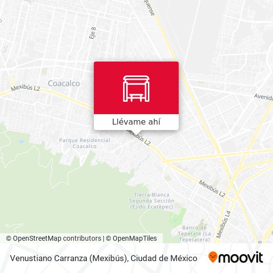 Mapa de Venustiano Carranza (Mexibús)