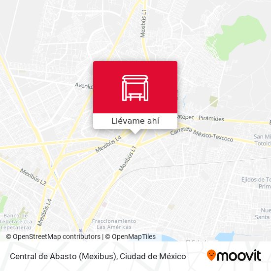 Mapa de Central de Abasto (Mexibus)