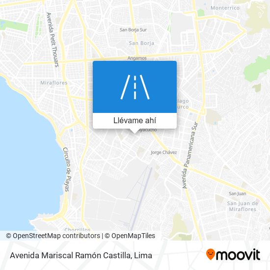 Mapa de Avenida Mariscal Ramón Castilla