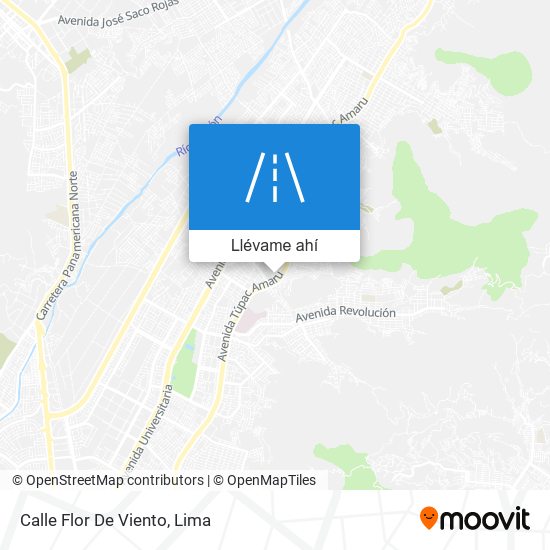 Mapa de Calle Flor De Viento