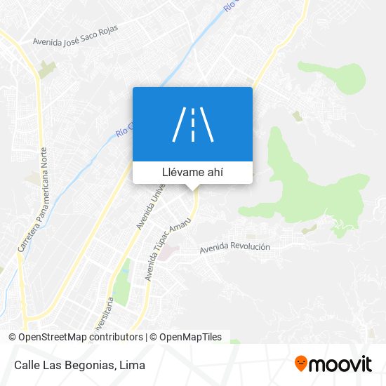 Mapa de Calle Las Begonias