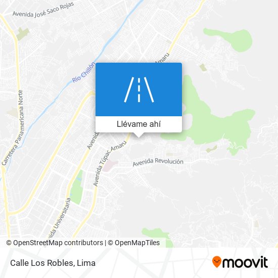 Mapa de Calle Los Robles