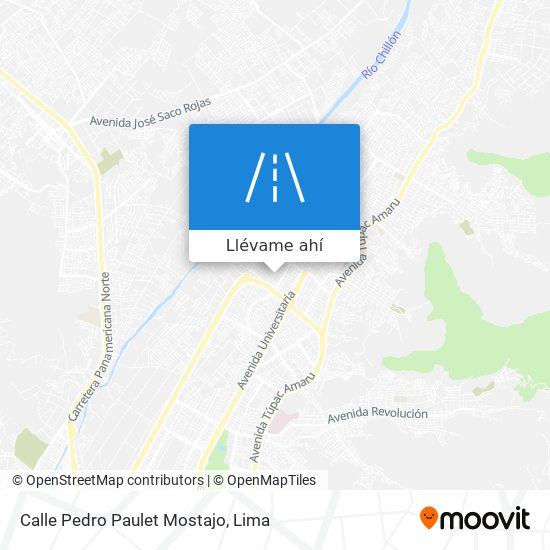 Mapa de Calle Pedro Paulet Mostajo