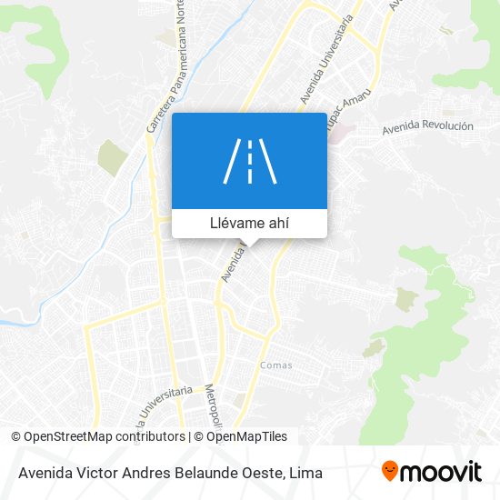 Mapa de Avenida Victor Andres Belaunde Oeste