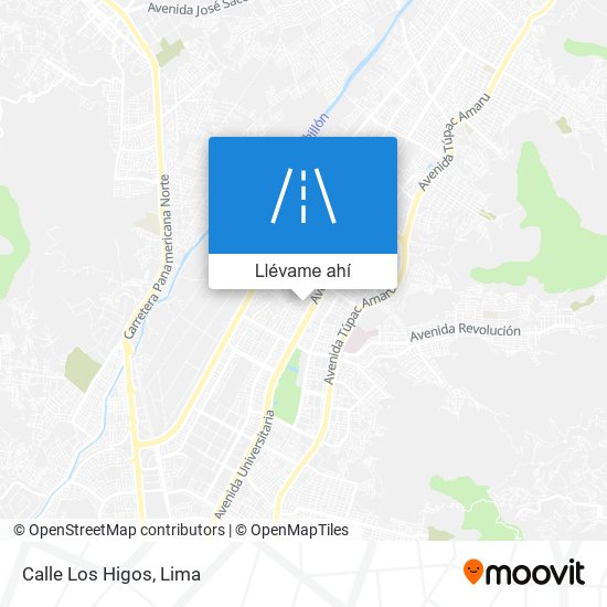 Mapa de Calle Los Higos