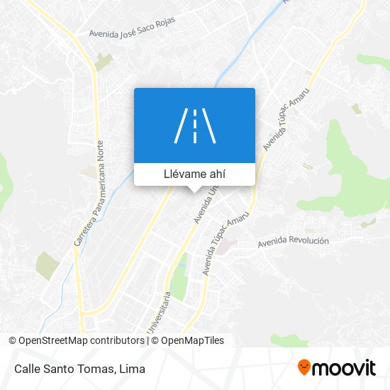 Mapa de Calle Santo Tomas