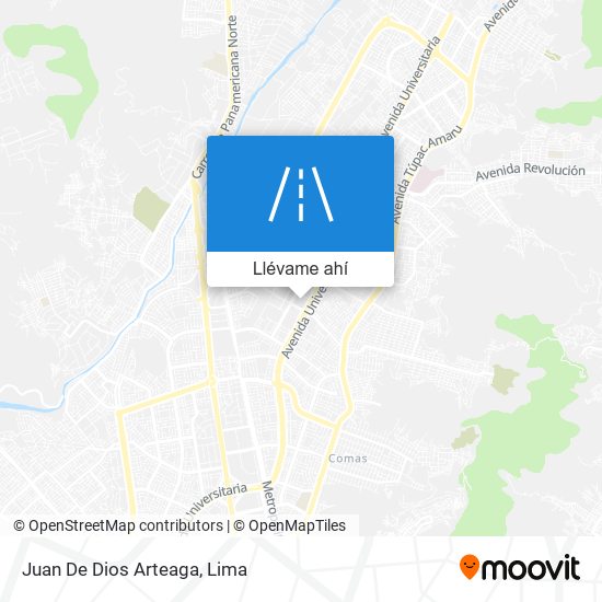Mapa de Juan De Dios Arteaga
