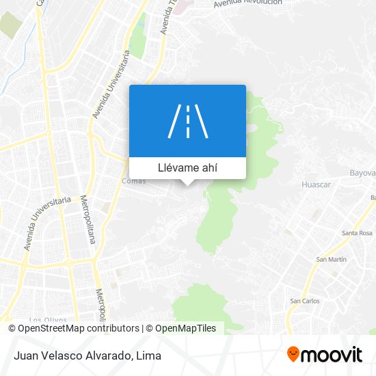 Mapa de Juan Velasco Alvarado