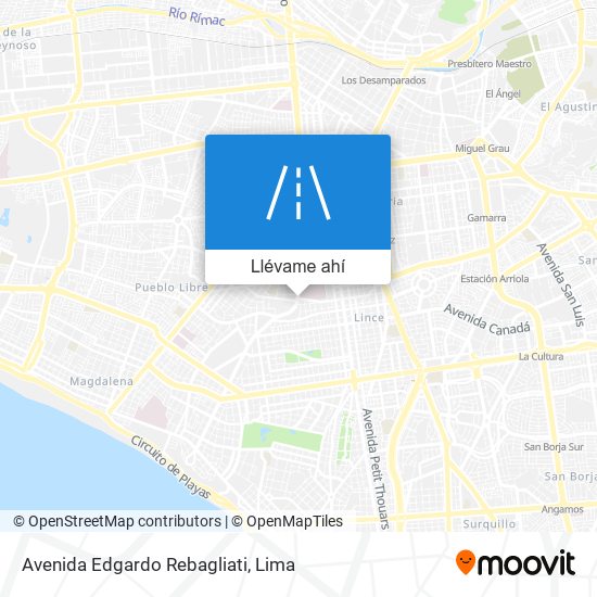 Mapa de Avenida Edgardo Rebagliati