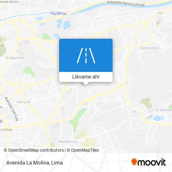 Mapa de Avenida La Molina