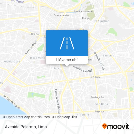 Mapa de Avenida Palermo