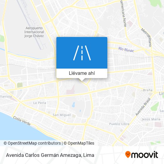 Mapa de Avenida Carlos Germán Amezaga