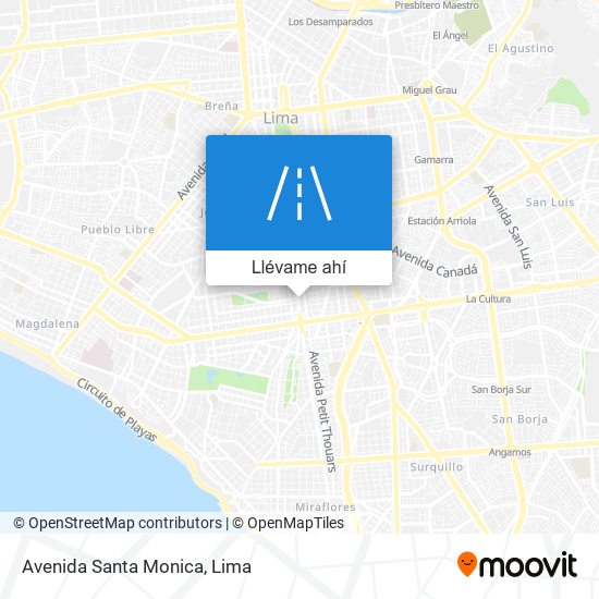 Mapa de Avenida Santa Monica