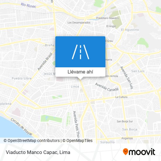 Mapa de Viaducto Manco Capac