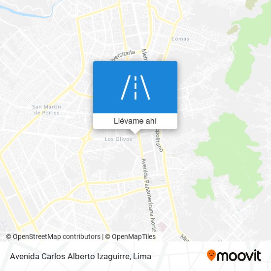 Mapa de Avenida Carlos Alberto Izaguirre