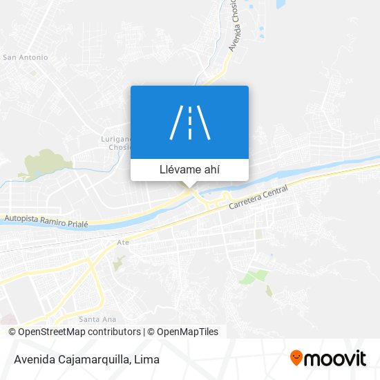 Mapa de Avenida Cajamarquilla