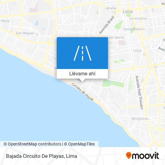 Mapa de Bajada Circuito De Playas