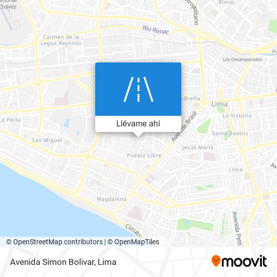 Mapa de Avenida Simon Bolivar