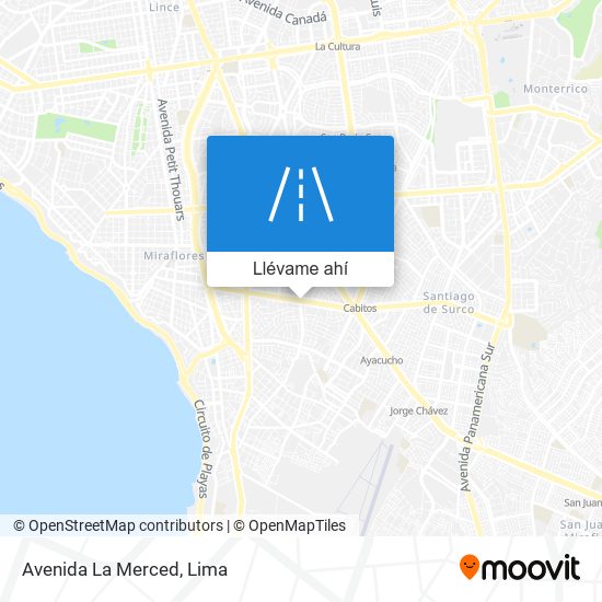 Mapa de Avenida La Merced