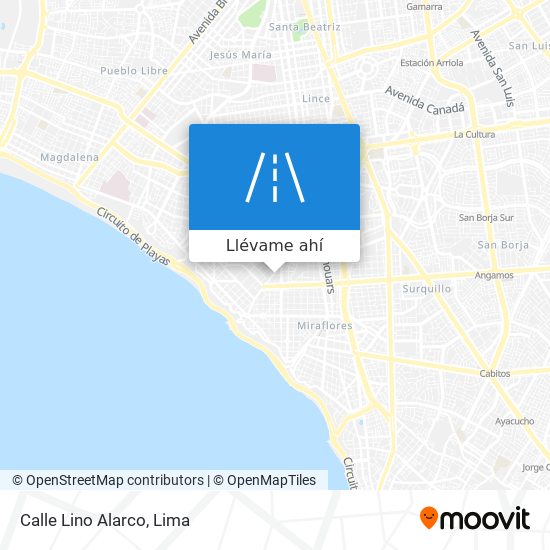 Mapa de Calle Lino Alarco