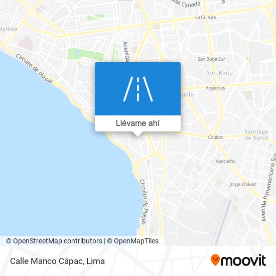 Mapa de Calle Manco Cápac