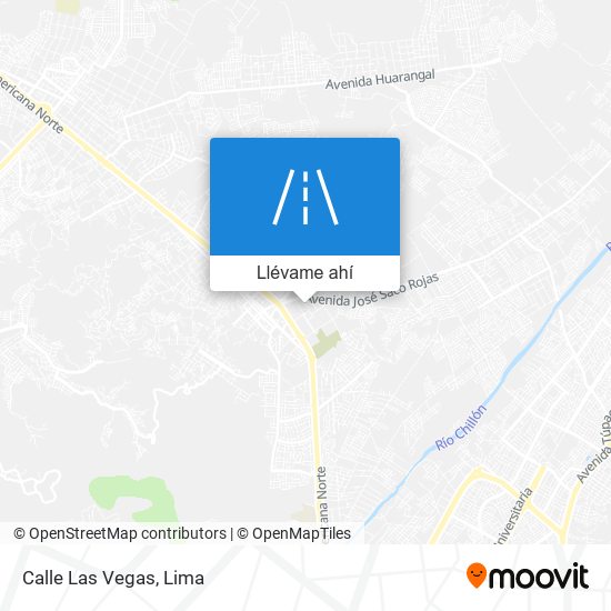 Mapa de Calle Las Vegas