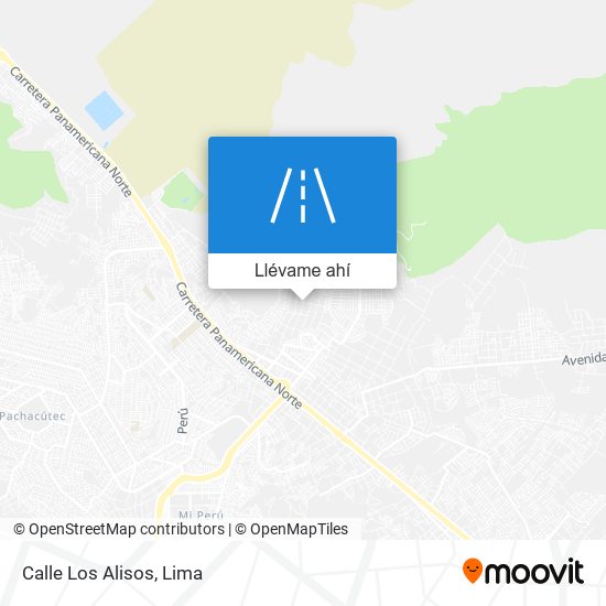 Mapa de Calle Los Alisos