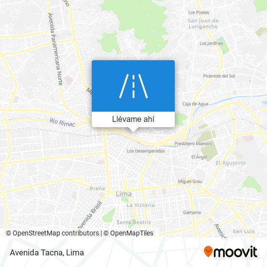 Mapa de Avenida Tacna