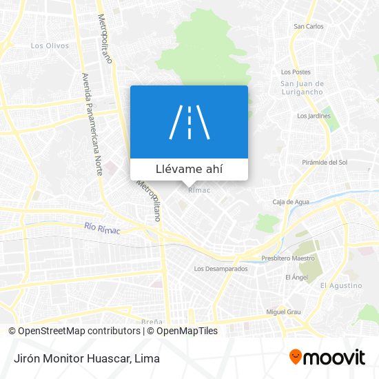Mapa de Jirón Monitor Huascar
